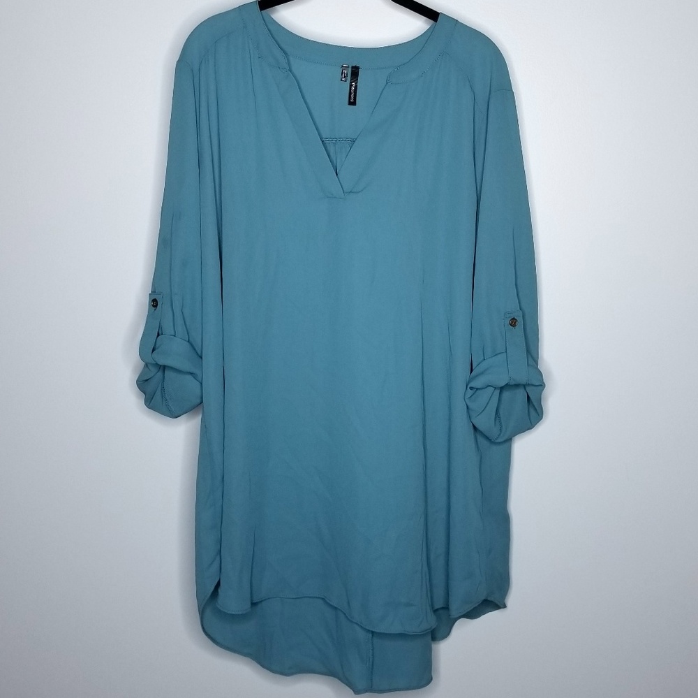 2XL Teal Blouse